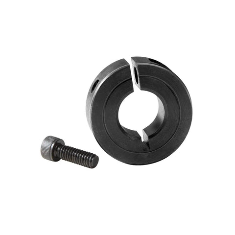 4 Pack Shaft Collar Set With 1 Inch Bore In 1045 Steel, Split Clamp-On Design With M4 Set Screws, 1-3/4 Inch Outer Diameter And 1/2 Inch Thick