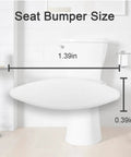 8 Piece Toilet Seat Bumpers Replacement Compatible With Cachet Brevia Glissade ReadyLatch K4636 K4637 K4783 size diagram