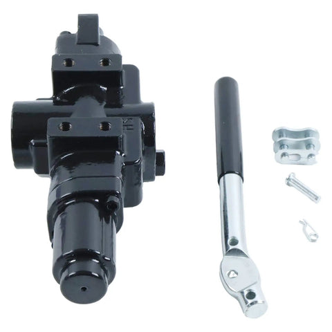 3 Position 4 Way Heavy Duty Pro Grade Hydraulic Directional Control Valve C908 0C000908 with lever and parts visible