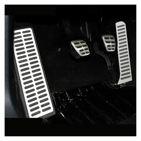 Heavy Duty Anti Slip Rubber Pedal Pads Upgrade Ride With Solid Grip Footrests For Vw Golf 5 6 Tiguan Touran Skoda Octavia A5, rubber pedal covers on car floor.