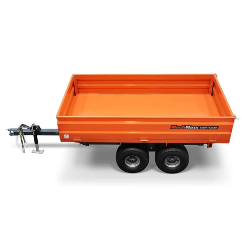 2 Ton Hydraulic Dump Cart With Tail Light For Farm And Garden Beefed Up Heavy Duty Dump Dumper Trailer Mechanical Trailer DT4X8 Model