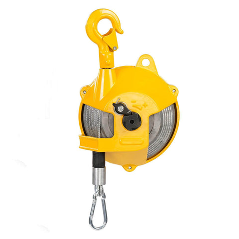 Heavy Duty Pro Grade Spring Balancer Tool With Adjustable Tension Retractable Steel Wire Cable For Garage And Workshop 3 To 5 Kg Capacity Seven To Eleven Pounds Hanging Equipment Fixture