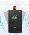 Digital Home Safe With Alarm and Password Lock, All Steel Security Safe for Bedroom, Anti Theft Alarm After Three Wrong Attempts.