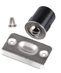 Four Pack Concealed Ball Catch With Matching Strike Plate For Closet Doors Satin Nickel Die Cast adjustable tension and screws.