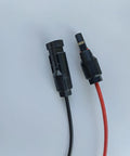 12 AWG Solar Panel Charging Cable Crocodile Clip To MC4 Connector 60cm Red For Power Station And Solar Panel Charger Lead Acid Battery