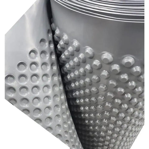 Close-up of Straight Up Solid 4 x 50 Foot Floor Underlayment Roll showing textured surface for sound insulation and moisture barrier.