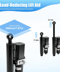 Two black 12V 2T heavy-duty hydraulic actuators with mounting brackets