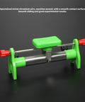 Knockout Adjustable Sliding Rheostat 2 Amp 20 Ohm Variable Resistor features a green frame and a smooth sliding mechanism for experiments.