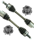 Front CV Axle Assemblies With Wheel Bearing And Hub, 4 Piece Kit, Fits 2005-2021 Chrysler 300, 2017-2022 Dodge Challenger, 2007-2022 Charger, 2005-2008 Magnum, Reliable Replacement Parts For A Smooth Ride.