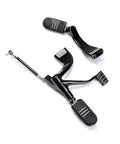 Harley Sportster Mid Control Kit With Peg Levers And Linkage Hardware Complete Mounting Set For 2004 2013 XL Models close-up