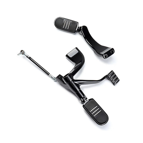 Harley Sportster Mid Control Kit With Peg Levers And Linkage Hardware Complete Mounting Set For 2004 2013 XL Models close-up