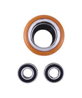 Svyoroo Electric Pallet Jack Wheel Replacement Part Fits Toyota 8HBW23 Forklift includes orange load roller and two bearings.