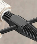 Dual Use Screw Extractor For Water Pipes And Faucets Easy Out Broken Bolt Remover For Damaged Or Stripped Screws installed on pipe