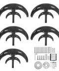 Beefy 1200W Vertical Axis Wind Turbine Kit With 12V Controller For Boats Terraces And Cabins Five Blade Reinforced Nylon Design