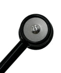 Close-up of a metal joint in the Front Sway Bar End Link Kit 2 Pcs Replacement For 2012 2015 Ford Focus Escape C Max, durable design.