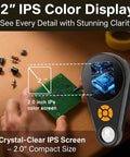Dope Handheld Digital Microscope With Light And 2.0 Inch IPS Color Screen, Portable Magnifying Glass 500x, 8 LED Illumination, USB Compatible For Windows And Mac OS, Perfect For Jewelry, Electronics, Coins, Stamps And Macro Work.