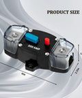 Bulletproof 300A Manual Reset Circuit Breaker With Weatherproof Zinc Case For Car Truck Suv And Marine Audio Rigs, size 4x2.5x1.5 inches.