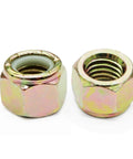 Coarse Thread Lock Nuts Grade 8 1/2-13 Pack Of 20 Yellow Zinc Finish Steel Nylon Insert Vibration-Resistant Lock Nuts