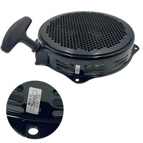Genuine Recoil Starter 28400-Z5T-306ZB Replacement For Honda EB4000X EB5000X EB65000X showing handle and close-up