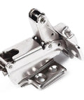 Stainless Steel Cabinet Door Hinge With Hydraulic Soft Close Damper For Cupboard Furniture Hardware 1 Pack Heavy Duty No Fuss Smooth Quiet Close Easy Install Adjustable Mounting shown from side angle