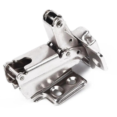 Stainless Steel Cabinet Door Hinge With Hydraulic Soft Close Damper For Cupboard Furniture Hardware 1 Pack Heavy Duty No Fuss Smooth Quiet Close Easy Install Adjustable Mounting shown from side angle