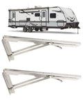 Heavy Duty Folding Shelf Brackets Stainless Steel Wall Mounted 15.6 Inch Load 551 Lbs With Smooth Edges in RV setting