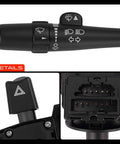 Turn Signal Switch Windshield Wiper Multifunction Lever For Chevrolet Impala 2006 Through 2013 Impala Limited 2014 Through 2016 Monte Carlo 2006 And 2007 All In One Vehicle Control For Turn Signal Wipers And More, black plastic detail and 16-pin connector