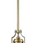 Industrial Dome Pendant Light In Satin Brass With Frosted Glass Diffuser 13 Inch Diameter 14 Inch Height Ceiling Fixture
