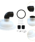 Heavy Duty Cyclone Separator Cover For Vacuum Dust Collection No Fuss Replacement Cover with black and white components.