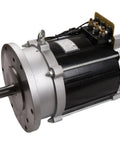 Smooth Rolling AC Traction Motor For Electric Vehicle Conversion Kits 72V 10kW showing stainless steel and black casing.