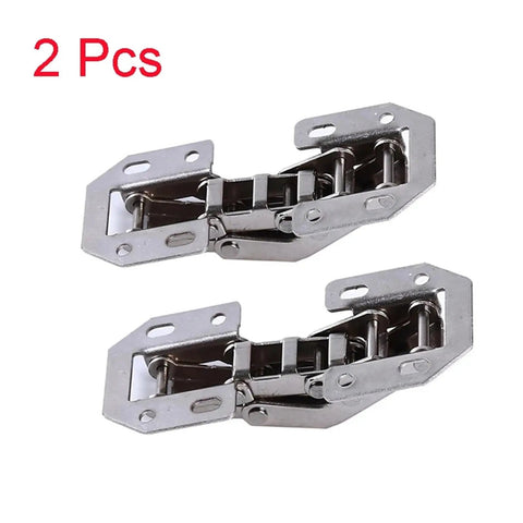 Two pieces of One To Ten Pack Cabinet Hinges 90 Degree Three Quarter Inch No Drilling Cupboard Door Hydraulic Hinges Soft Close Screws Included Durable Hardware Kit For Cabinets And Drawers