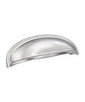 Ashby Polished Chrome Cup Pull for cabinets and furniture traditional style drawer handle with 5 1/16 inch overall length