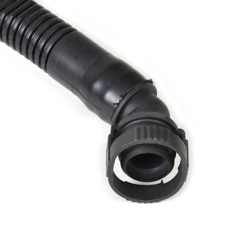 Ultimate Crankcase Breather Vent Vacuum Hose Kit For VW Passat 2.8 V6 Models From 1997 To 2002 That Keeps Your Rig Smooth, Sludge Free And Running Like A Dream With Easy Install And OE Quality Fit, black rubber hose close-up