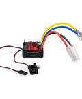 60A Waterproof Brushed ESC For 2-3S LiPo RC Cars Boats Trucks 1/10 Scale Crawler With Tamiya Plug WP1060 Speed Controller