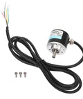 Go-To 3-Phase Motion Control Encoder With Solid Shaft, 30 kHz, 1000B/1024B, DC 5-24V, 1000Z, Flexible Coupling Ready For Easy, Durable, Hassle-Free Precision Feedback On Heavy-Duty Machinery. Solid-shaft encoder with cable, 6mm shaft, metal and plastic housing, mounting screws