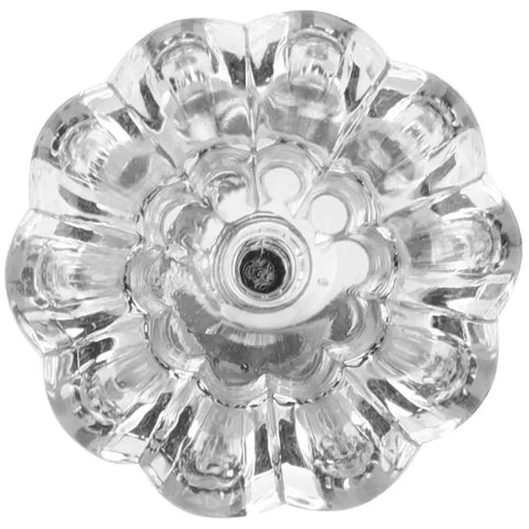 Crystal Clear Slick Acrylic Cabinet Door Knob Set Five Pack European Style Crystal Single Hole Drawer Pulls Handles top view