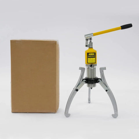 Heavy Duty 20 Ton 3 Jaw Hydraulic Puller Kit For Wheel Bearings Auto Repair Tool Yellow Carry Case Built Like Iron Rust Proof Professional Grade Separator Perfect For Cars Trucks Vans Mechanics Shop Must Haves Durable Gear, 3-jaw hydraulic puller with box
