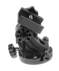 Pro Grade Aluminum Equatorial Telescope Mount With 0 To 70 Degree Tilt Wedge Latitude Base showing side profile