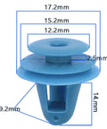 Get Fresh With This Epic 200Pc Auto Door Panel Fastener Clips Kit For Car Interior Trim Rivets And Plastic Retainers That Hold Strong Without Cracking Or Breaking During Any Wild DIY Ride Fix Project! blue plastic trim clip, 17.2mm