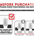 Chrome Golf Cart Lug Nuts Set For EZGO And Club Car, Sixteen Pieces, Standard One Half Inch Twenty Thread compatibility diagram