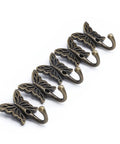 Heavy Duty Vintage Wall Coat Hooks A Real Heavy Hitter Five Piece Set with butterfly design for hanging jackets and bags.