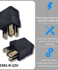 12V DC 35 Amp 5 Pin General Purpose Automotive Relay, high quality Micro ISO relay with vibration resistance, for car electrical systems.
