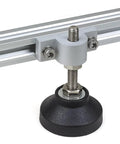 Adjustable Foot Pad Mounting Kit for 2020 3030 4040 Aluminum Profiles with leveling feet and bracket detail.