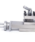 Heavy Duty Cast Iron Lathe Tool Holder With Quick Change Tool Post And Precision Cross Slide Compound featuring scaled handwheel