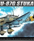 Box art of Tank Buster Stuka JU87G-1 Model Kit In 1/72 Scale With Full Engraved Panel Lines, showing WWII fighter plane artwork.