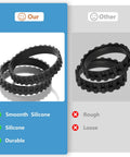 Heavy Duty Roomba Wheel Tires Replacement Kit For Series 500 600 700 800 900 Robotic Vacuums Durable Natural Rubber Non Slip Tread