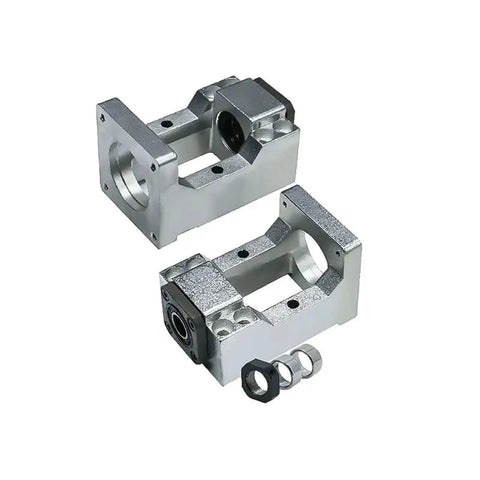 Straight Up Industrial Grade Cast Aluminum C7 Ball Screw Support Bearing Block Fits HM12 To HM15 Linear Guide Shafts For CNC Machines And Weekend Warriors Getting Real Work Done
