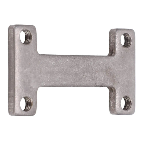 Built Tough 304 Stainless Steel I Shaped Screw Plate With M4 Mounting Holes for secure robotic clamping setup.