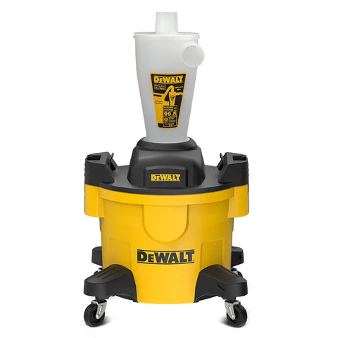 Pro Grade Dust Separator With 6 Gallon Poly Tank 99 Point 5 Percent Efficient Cyclone Dust Collector Heavy Duty Filter System DXVCS002