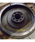 Top Shelf Aftermarket Flywheel With Ring Gear Boasting 126 Teeth Built Tough For International Harvester Case Tractors And D239 Diesel Rigs Rocking An 11 Inch Clutch, showing a close-up of the heavy-duty flywheel.